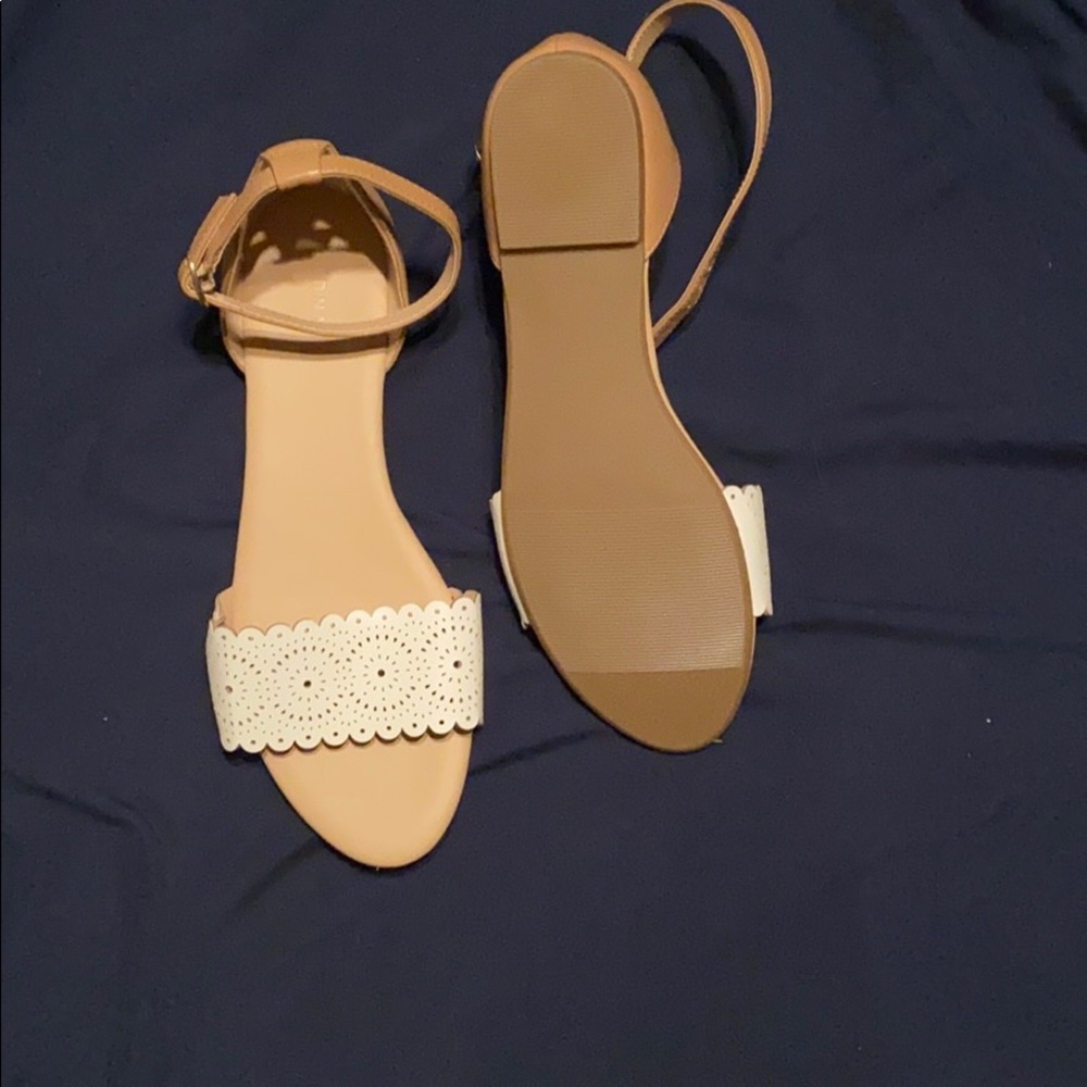 Never worn- Ankle strap sandals